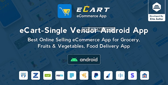 eCart v5.0.0 – Grocery, Food Delivery, Fruits & Vegetable store, Full Android Ecommerce App