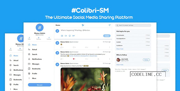 ColibriSM v1.0.7 – The Ultimate PHP Modern Social Media Sharing Platform