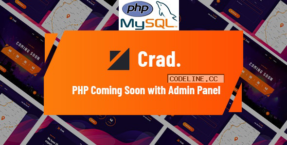 Crad v1.0.1 – PHP Coming Soon with Admin Panel