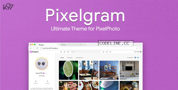 Pixelgram v1.4.1 – The Ultimate PixelPhoto Theme