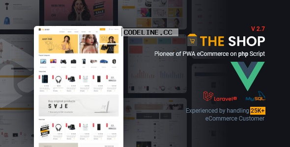 The Shop v2.7 – PWA eCommerce cms