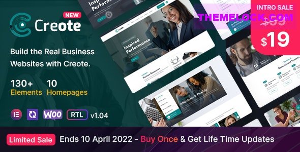 Creote v1.5.2 – Consulting Business WordPress Theme