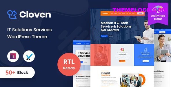 Cloven v2.0 – IT Solutions Services Company WordPress Theme + RTL