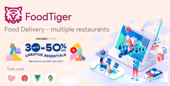 FoodTiger v1.3.0 – Food delivery – Multiple Restaurants