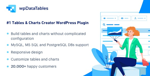 wpDataTables v3.0.0 – Tables and Charts Manager for WordPress