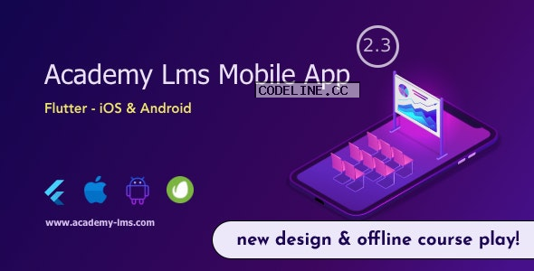 Academy Lms Student Mobile App v2.3 – Flutter iOS & Android