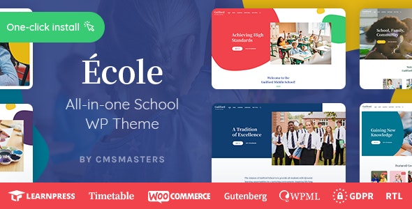 Ecole v1.0.5 – Education & School WordPress Theme