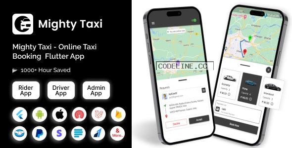 MightyTaxi v6.0 – Flutter Online Taxi Booking Full Solution