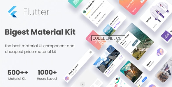Biggest Pro Widget Flutter Kits v1.0 – Best Selling Flutter Widget Kit 3.0 Flutter UI Kit
