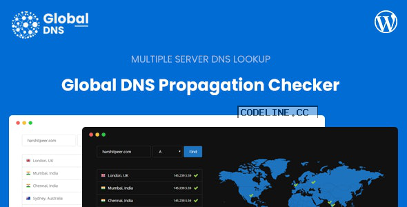 Global DNS v1.3.1 – Multiple Server – DNS Propagation Checker – WP