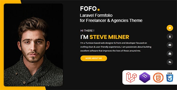 Fofo v1.0 – Laravel Formfolio for Freelancer & Agencies Theme
