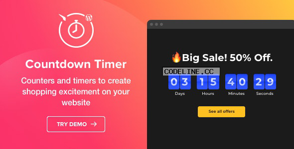 Countdown Timer v1.4.0 – WordPress Countdown Timer plugin