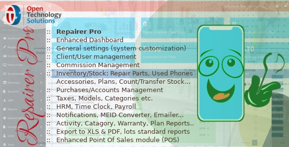 Repairer Pro v1.2.0 – Repairs, HRM, CRM & much more