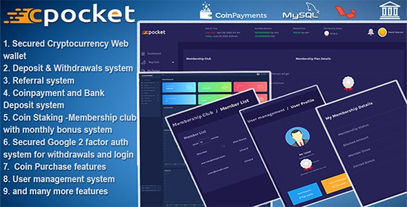 Cpocket v1.2 – Cryptocurrency Wallet