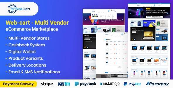 Web-cart v2.14 – Multi Vendor eCommerce Marketplace