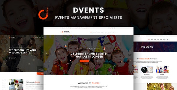 Dvents v1.2.3 – Events Management Companies and Agencies WordPress Theme