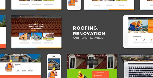 Roofing v3.2 – Renovation & Repair Service WordPress Theme