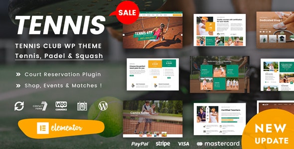 Spyn v1.3 – Tennis Club WordPress Theme