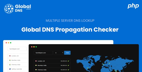 Global DNS v1.0 – Multiple Server – DNS Propagation Checker – PHP