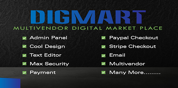 DigMart v3.6.0 – Multivendor Digital MarketPlace PHP