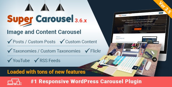 Super Carousel v3.6.6 – Responsive WordPress Plugin