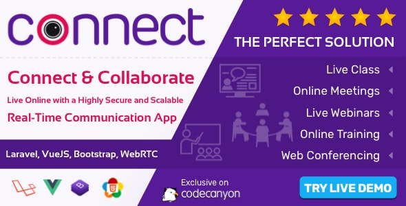 Connect v1.0 – Live Class, Meeting, Webinar, Online Training & Web Conference