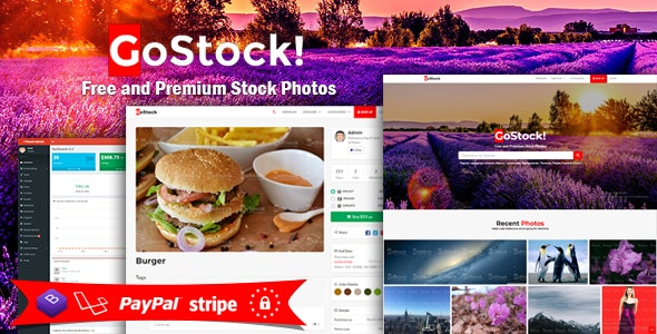 GoStock v3.9 – Free and Premium Stock Photos Script
