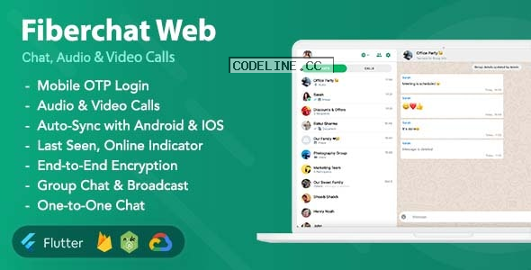 Fiberchat Web v1.0.6 – Chat & Calling Web App – Flutter Web App