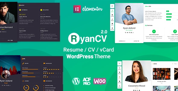 RyanCV v2.1.8 – Resume/CV/vCard Theme
