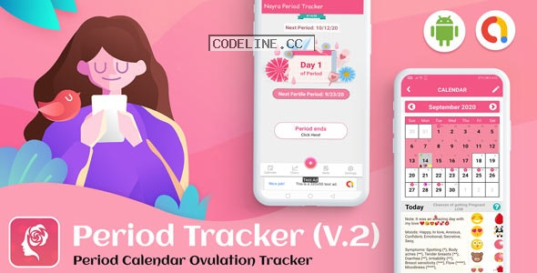 Android Period Tracker for Women v2.0 – Period Calendar Ovulation Tracker (Pregnancy & Ovulation)