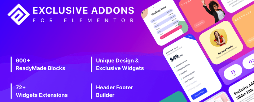 Exclusive Addons Pro for Elementor v1.5.1