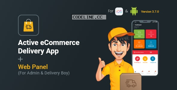 Active eCommerce Delivery Boy Flutter App v3.7
