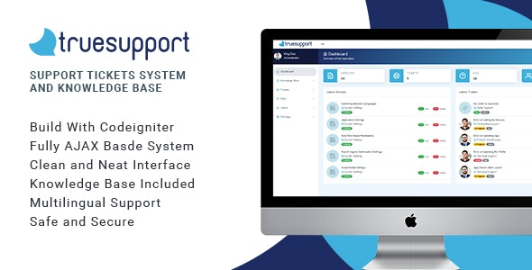 TrueSupport v1.1 – Support Tickets System & Knowledge Base
