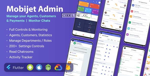 Mobijet ADMIN v1.0.15 – Manage & Monitor Agents, Customer & Payments | Android & iOS Flutter app