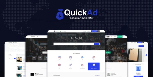 Quickad Classified v9.1 – Classified Ads CMS PHP Script