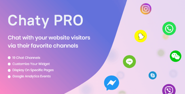 Chaty Pro v3.0.1 – Floating Chat Widget, Contact Icons, Messages, Telegram, Email, SMS, Call Button