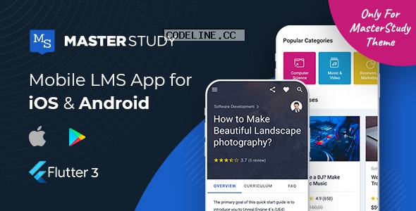 MasterStudy LMS Mobile App v2.2.4 – Flutter iOS & Android