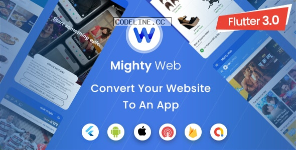 MightyWeb Webview v18.0 – Web to App Convertor (Flutter + Admin Panel)