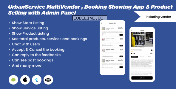UrbanService v1.0 – Multipurpose User and Vendor Booking App
