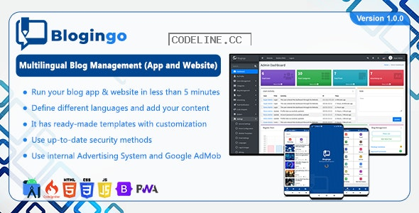 Blogingo v1.0.0 – Multilingual Blog Management (App and Website)