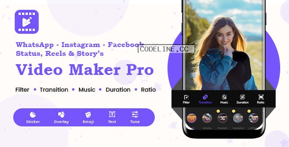 Instagram, FB, YouTube, WhatsApp Status – Story – Post – Reels Video Maker Pro v1.0.2