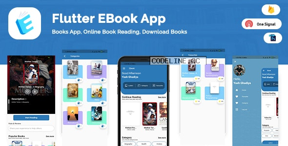 Flutter App – Ebook With Admin Panel v1.3