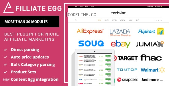 Affiliate Egg v1.0.60 – Niche Affiliate Marketing WordPress Plugin