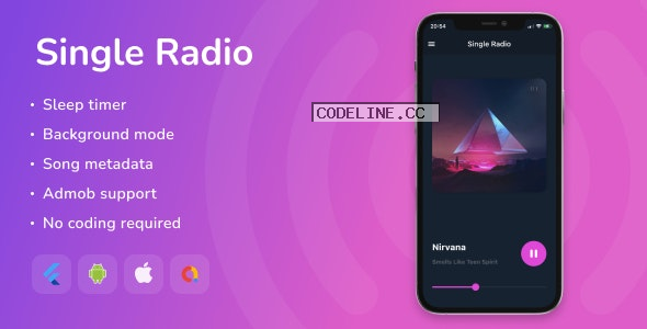Single Radio v1.8 – Flutter Full App