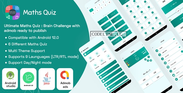 Ultimate Maths Quiz v1.7 – Brain Challenge with admob ready to publish