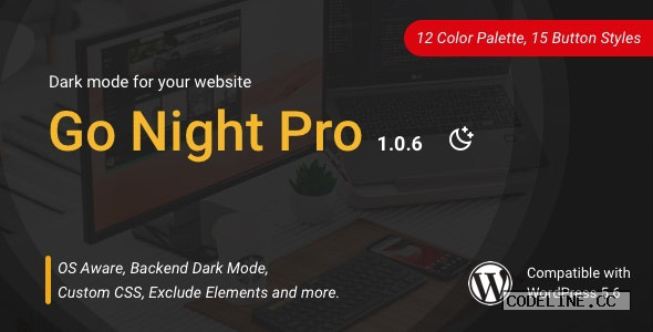 Go Night Pro v1.0.6 – Dark Mode / Night Mode WordPress Plugin