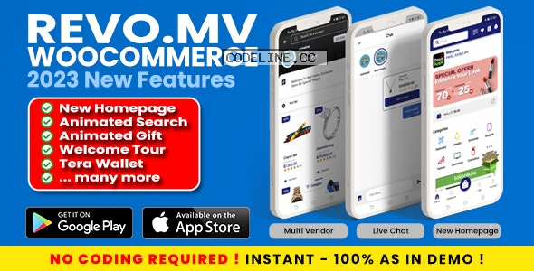 RevoMV v6.0.0 – Multivendor WCFM / Marketplace Flutter Android iOS App – Like Flipkart, Amazon, Shopee