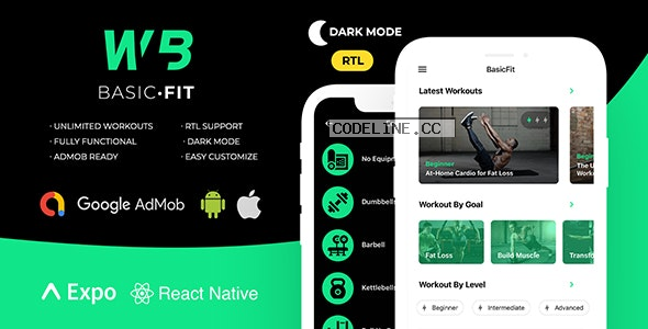 FitBasic v2.0 – Complete React Native Fitness App + Multi-Language + RTL Support