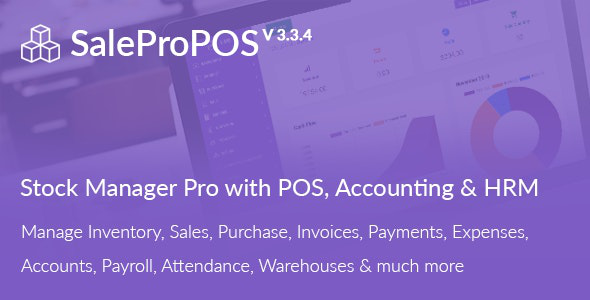 SalePro v3.3.4 – Inventory Management System with POS, HRM, Accounting
