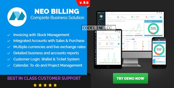 Neo Billing v8.0 – Accounting, Invoicing And CRM Software
